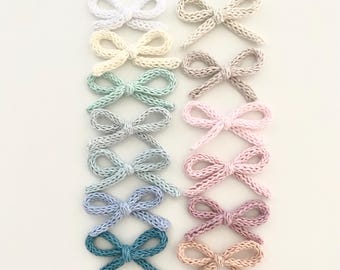 Knit Baby Bow Headband: Soft Cotton Head Accessory