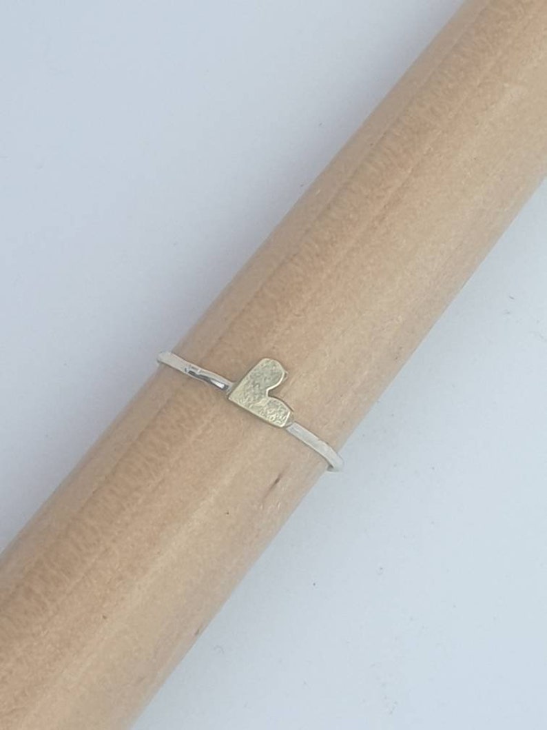 925 Sterling Silver Stacking Ring Stacking Ring 925 Ring Thin Ring Stackable Ring Friendship Ring Cute Ring Heart Ring