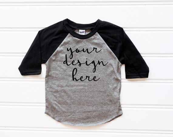 Kavio Tjp0660toddler Black Raglan T-Shirt Mockupkids Shirt Kavio Tjp0660toddler Black Raglan T-Shirt Mockupkids Shirt