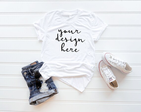 Shirt Mockupbella Canvas 3413csolid White Unisex Shirt Mockupbella Canvas 3413csolid White Unisex