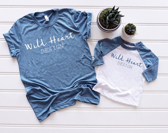 Shirt Mockupbella  Canvas 3413c 3200tdenim