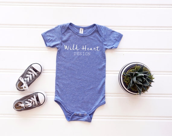 Bodysuit Mockupbella Canvas 134bblue Triblend Unisex Bodysuit Mockupbella Canvas 134bblue Triblend Unisex
