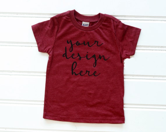 Kavio Tjp0494toddler Heather Wine T-Shirt Mockupkids Shirt