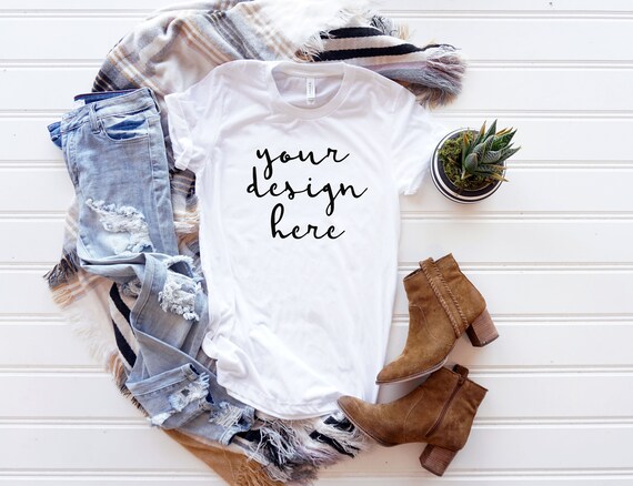Fall Shirt Mockupbella  Canvas 3413csolid White