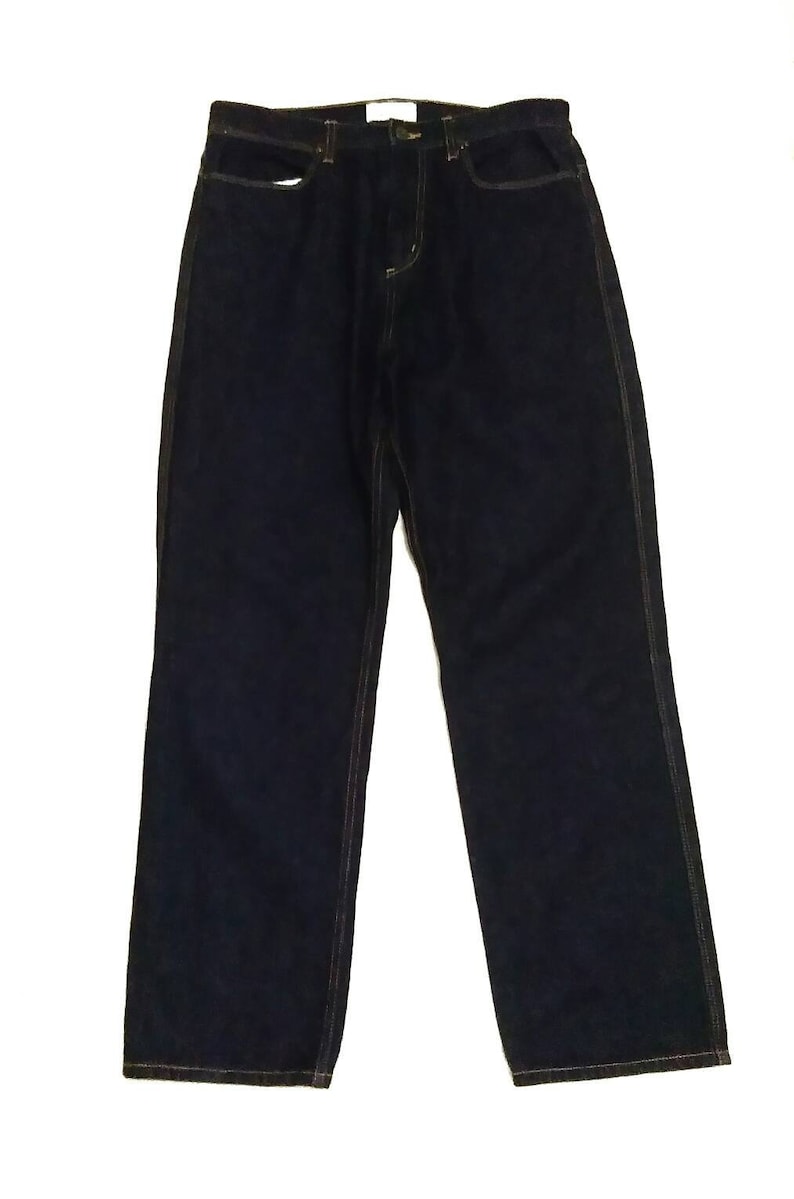 Browny Japanese Brand Dark Blue Indigo Denim Jeans Waist 32Japanese Brand Denim Jeans