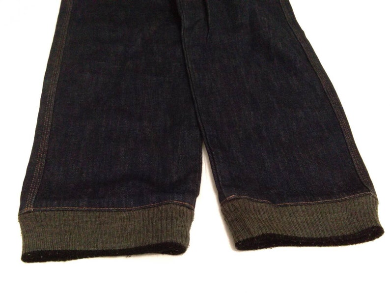 Japanese Brand Scanner Dark Blue Denim Jeans Waist 32 Jogger Leg StyleJapanese Brand Denim JeansJogger Mens Denim Jeans