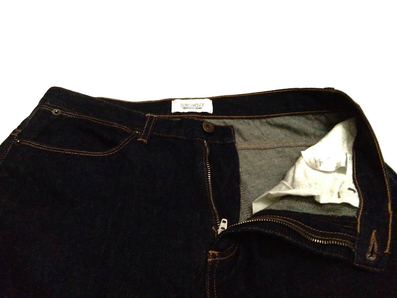 Browny Japanese Brand Dark Blue Indigo Denim Jeans Waist 32Japanese Brand Denim Jeans