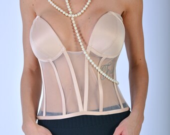 structured bustier top