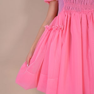 Villanelle Pink Dress/ Villanelle Italian Organza Dress/ Killing Eve Pink Dress/ Villanelle Cosplay Dress/ Pink Italian Organza Dress image 10