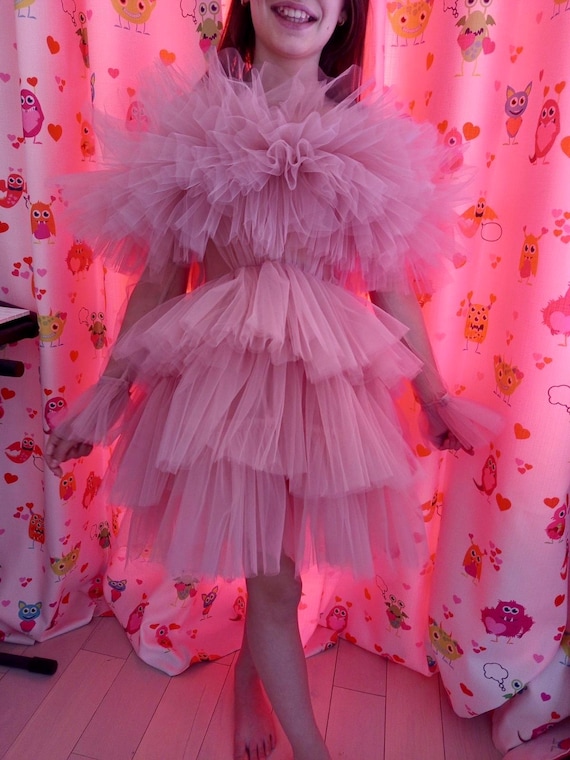 Pink Tulle Dress - Etsy