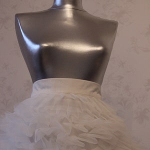 Rafaelly- White Ruffles Tulle Gown/ Bridal Tulle Gown/ Amazing Tulle ...