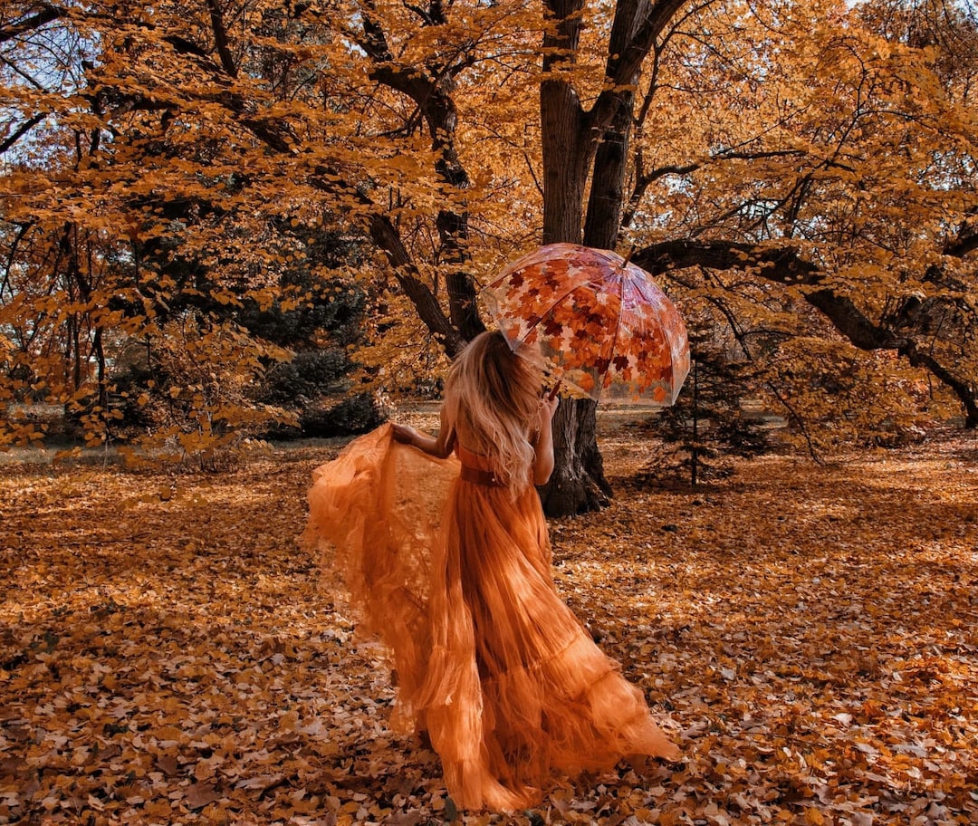 Abito arancione/ Abito al neon arancione/ Abito da film/ Abito al