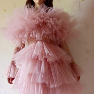 pink tulle dress