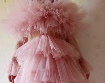 pink tulle dress