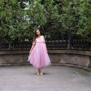 Custom Made/ Pink Tulle Dress/ Puffy Dress/ Halloween Dress/ Movie Dress/ Fashion Dress/ Pink Party Dress/ Villanelle Dress image 6