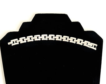 Vintage Silver Tone Chain Link Bracelet