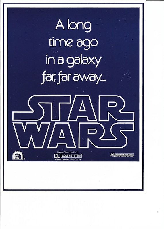Original Star Wars Movie Mini Poster Flyer 1977 Etsy Original Star Wars Movie Mini Poster Flyer 1977 Etsy