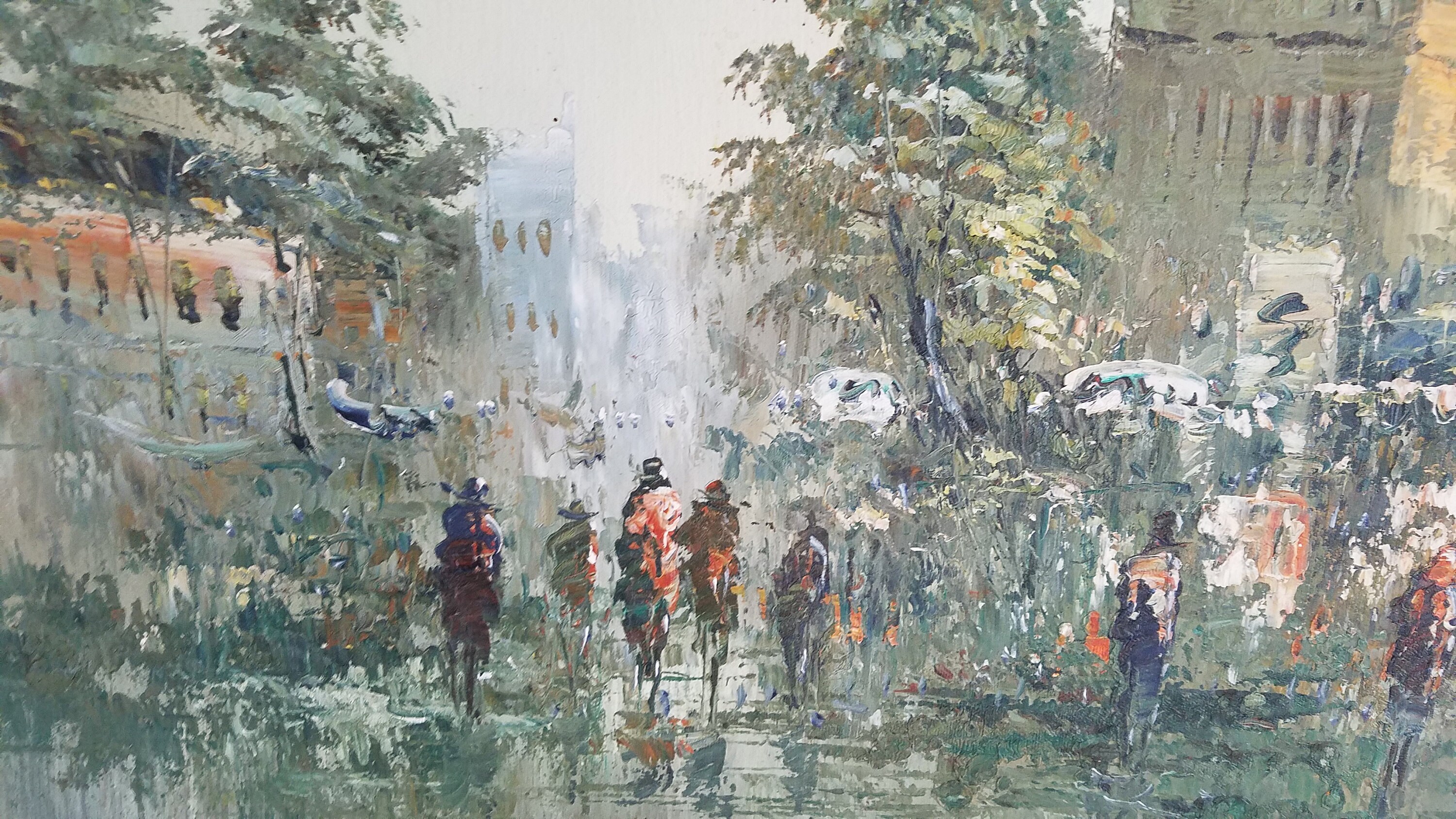 Vintage Painting by H. Lemon Parisian Artist 19501969 Impressionist