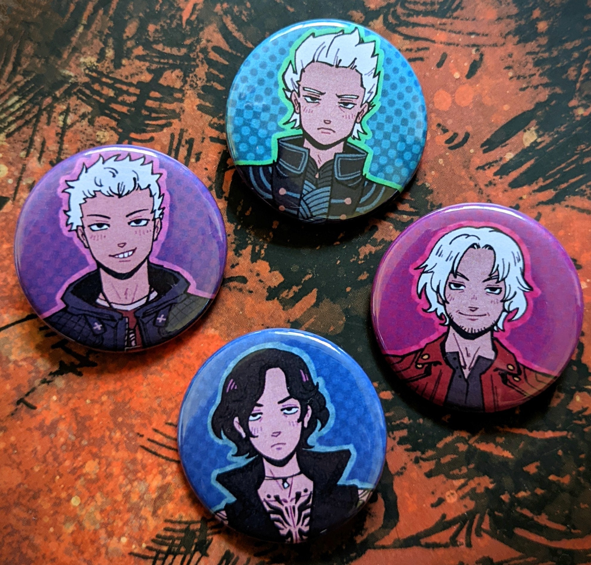 DEVIL MAY CRY 5 Dmc5 Dante, Vergil, Nero, V Character Pinback