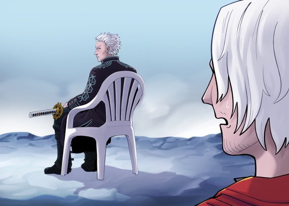 デビル メイ クライ DMC バージル（汎用ポーチチェア） 小型アート