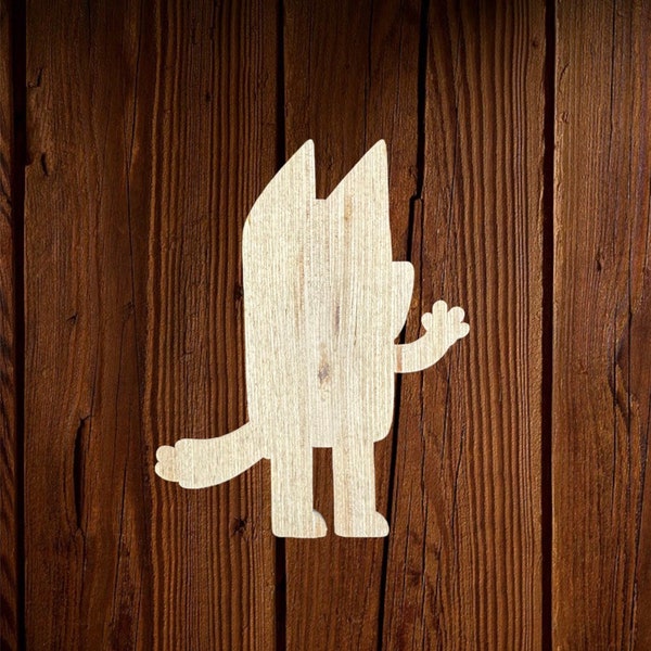 001 Cartoon Wooden Cutout for DIY Projects | Great for Crafting and Party Decor