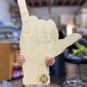 Extra große Sorority und Frat Hand Symbole | Laser-Schnitt unbehandeltes Holz bereit zu malen | DIY-Projekte