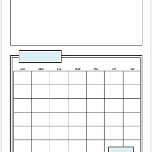 Undated Monthly Pages