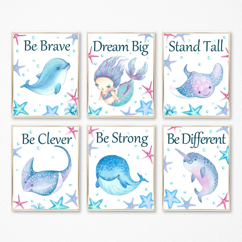 Nursery Decor Under The Sea Boy Room Wall Art Beach Decor Etsy