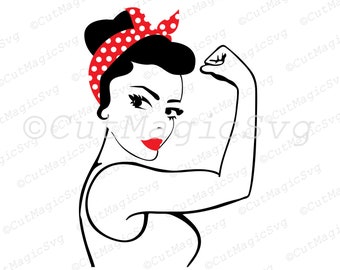 Download Strong woman svg | Etsy