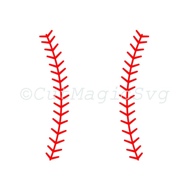 Baseball Laces SVG instant download svg png dxf baseball | Etsy