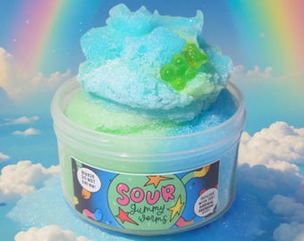 Sour Gummy Worm // icee slime // Sonria Slime