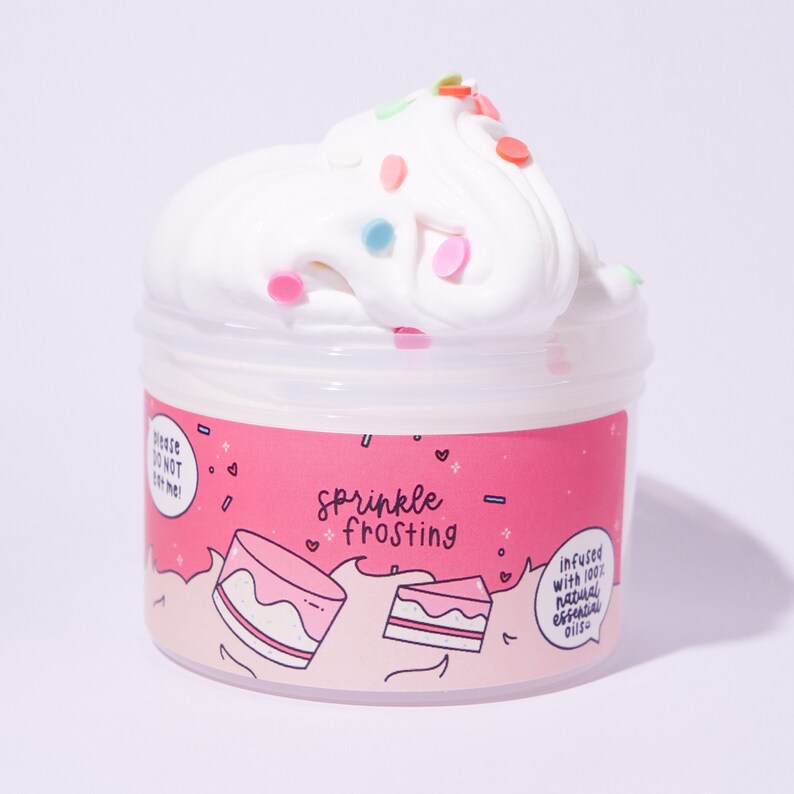 Sprinkle Frosting // Butter Slime // Sonria Slime Shop Etsy