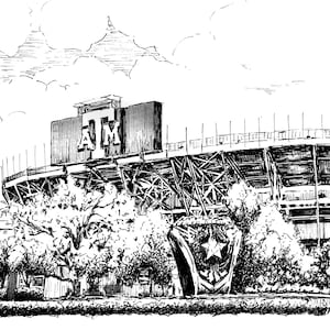 Texas A&M Kyle Field Art Print