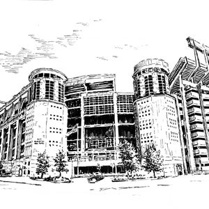 Longhorns The UNIVERSITY of TEXAS DKR Texas Memorial Stadium Art Print