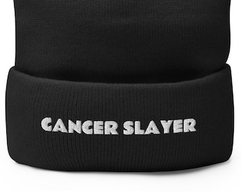 Cancer Slayer Pom-Pom Beanie