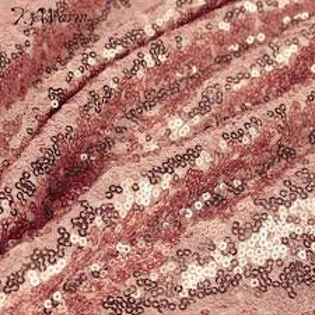 Rose Gold Sequin Fabric Sequins Fabric for Dress Full Sequin Etsy