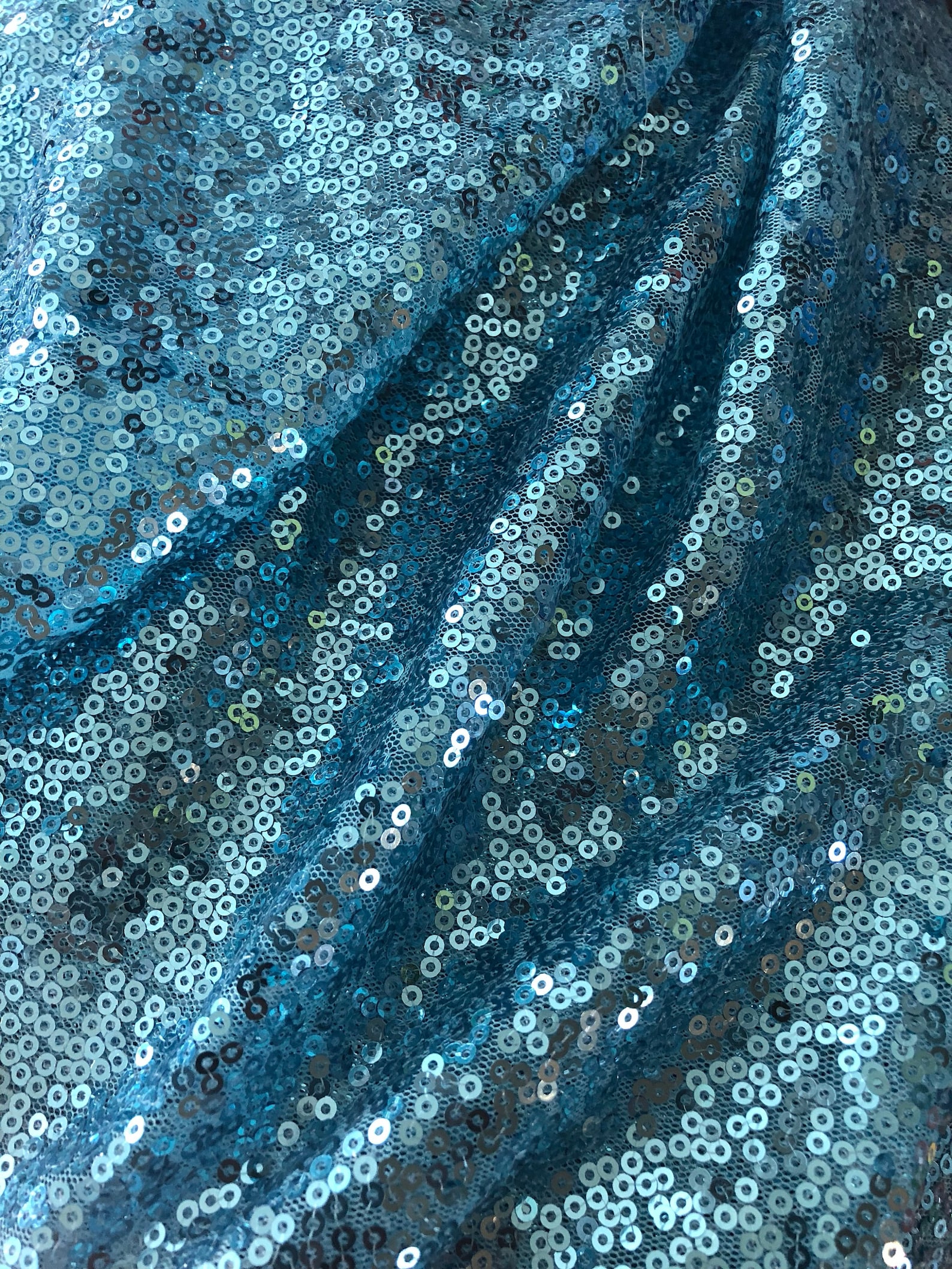 Light Blue Sequin Fabric Sequins Fabric Full Sequin on Mesh Etsy Sweden