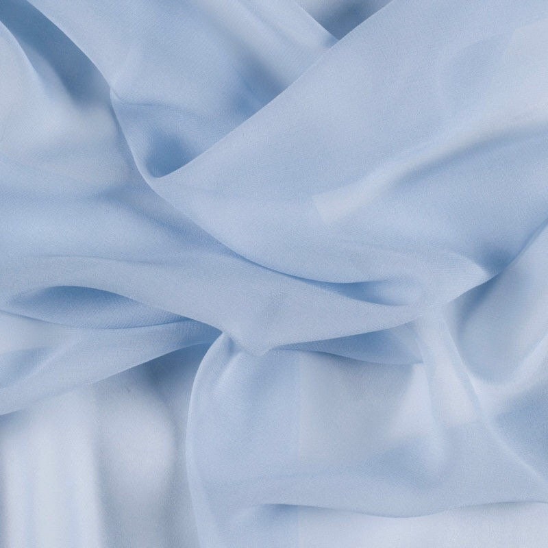 Baby Blue Voile Chiffon material 1 yard chiffon fabric Etsy