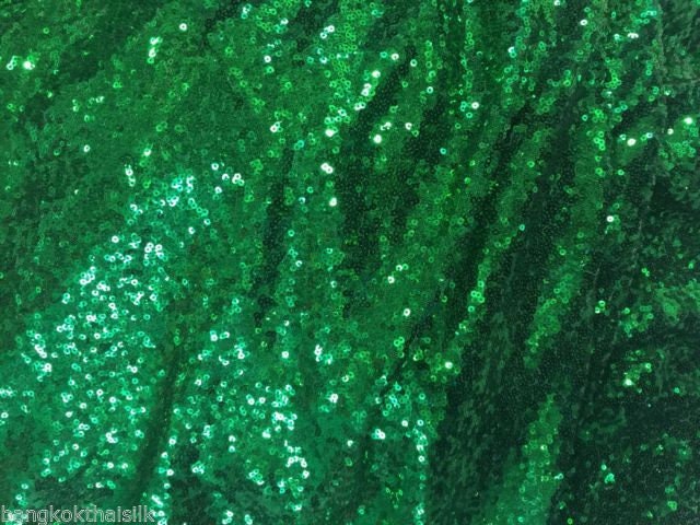 Emerald Green Sequin Fabric Sequins ...