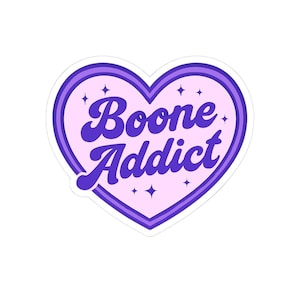 Boone Addict Heart Kiss-Cut Stickers, Cute Laptop Decals, Aesthetic Vinyl Stickers, Party Favors, Gift for Benson Boone Lovers