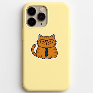 Charming Cat Stickers, Cute Cat Decor, Laptop Stickers, Cat Lover Gifts, Whimsical Office Supplies, Fun Animal Stickers
