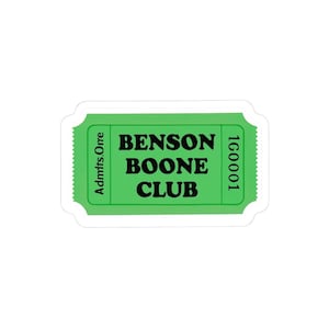 Benson Boone Club Stickers, Trendy Laptop Decals, Fun Party Favors, Creative Gifts, Unique Decor for Any Occasion