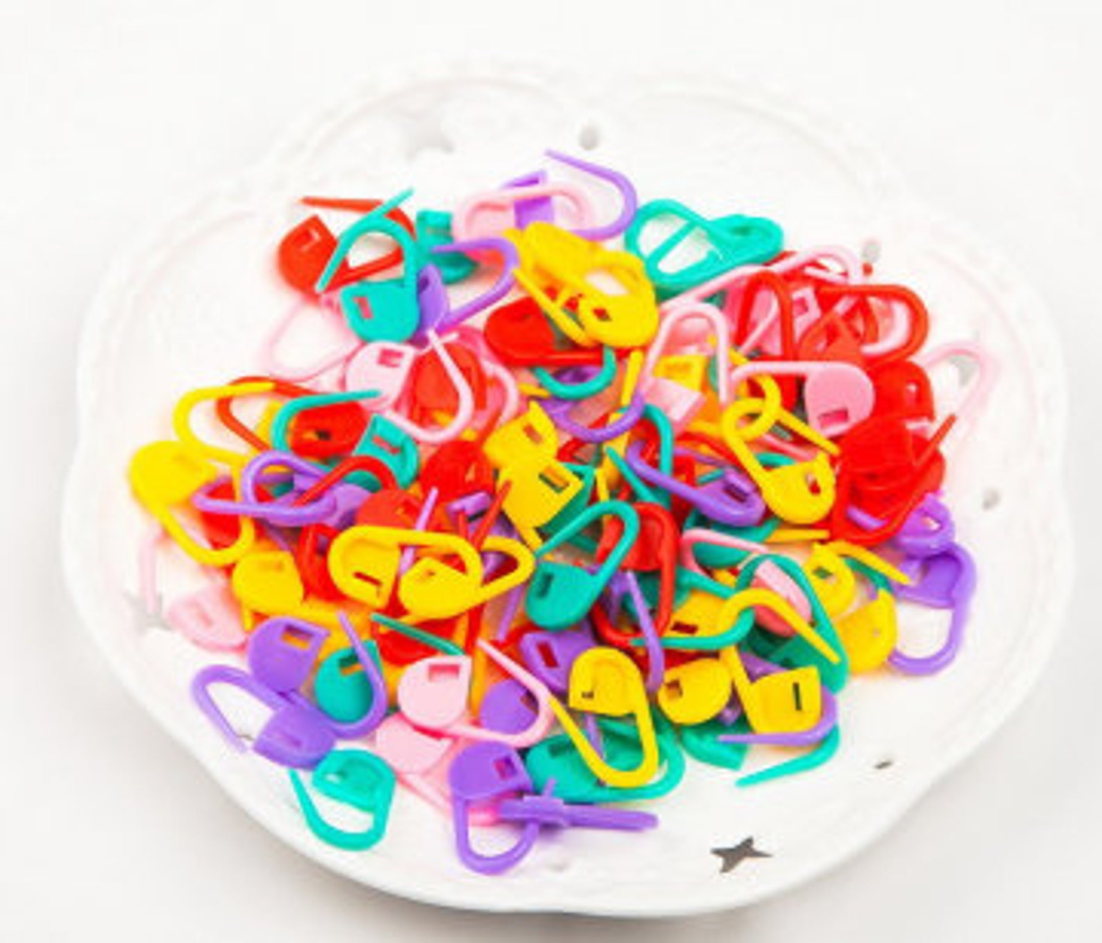 Plastic Stitch Markers for Knitting and Crochet. Progress Etsy