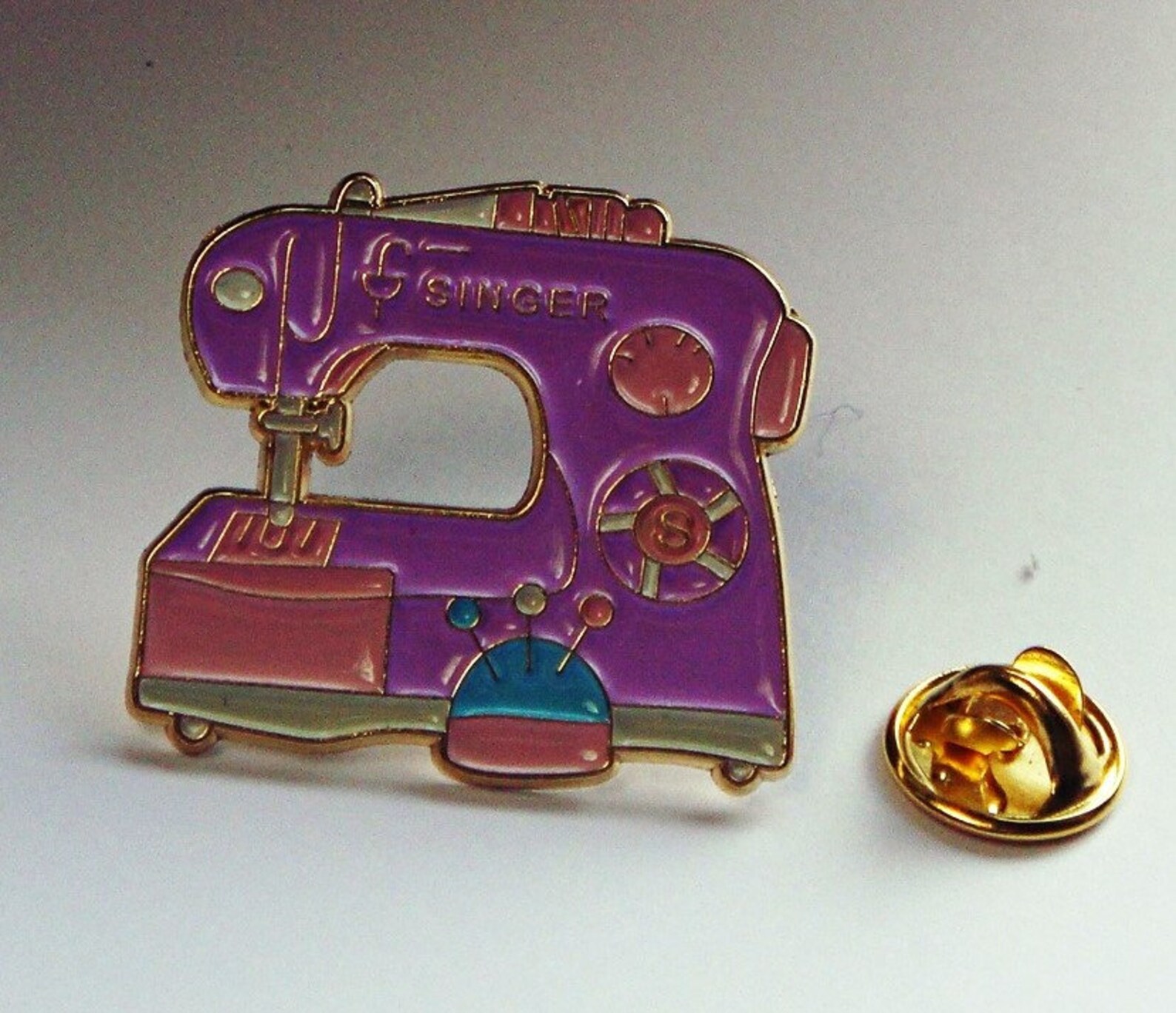 Enamel Pins Sewing Machine Enamel Pin Badge Gift for Sewing Etsy