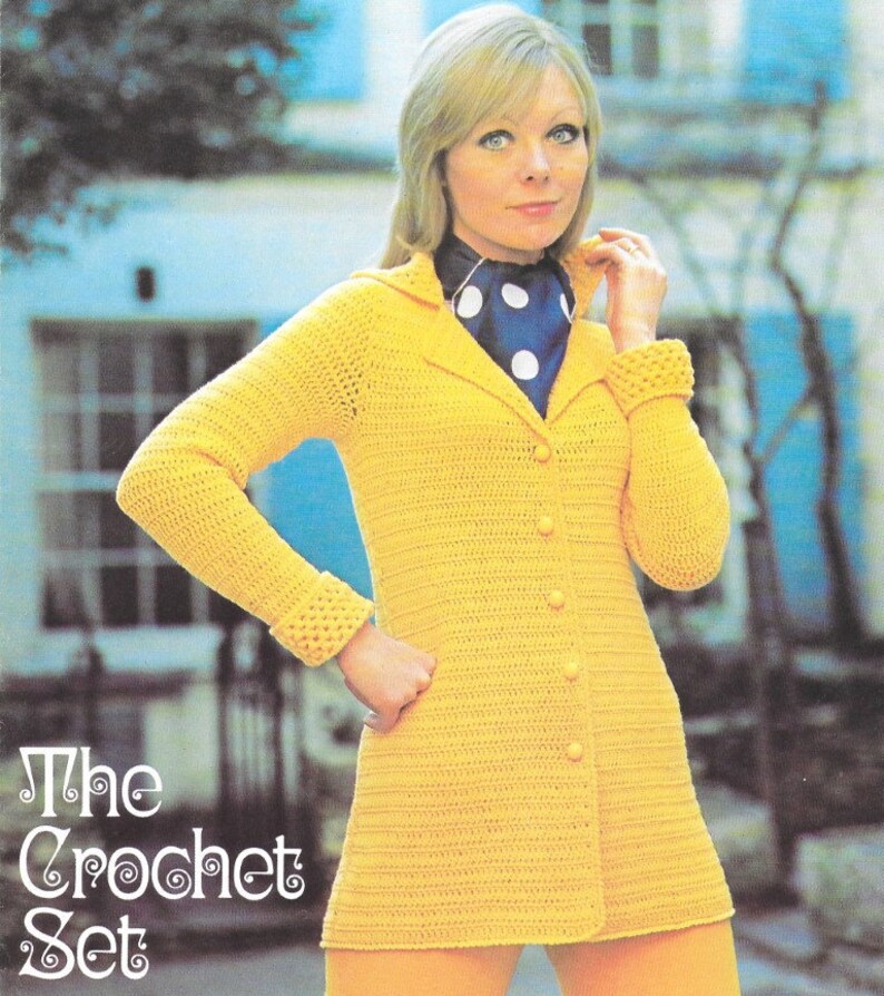 Ladies Cardigan Pattern Vintage Crochet Cardigan Retro Crochet Cardigan Ladies Crochet Cardigan