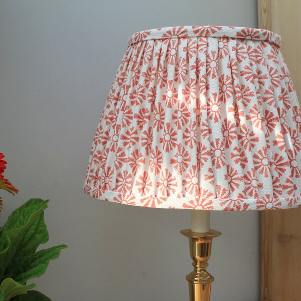 GP Baker Sunburst in Spice Empire pleated lampshade