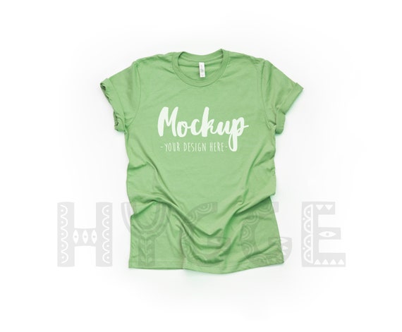 Download Bella Canvas 3001 Leaf T Shirt Mockup Basic Mockup Tshirt Etsy PSD Mockup Templates