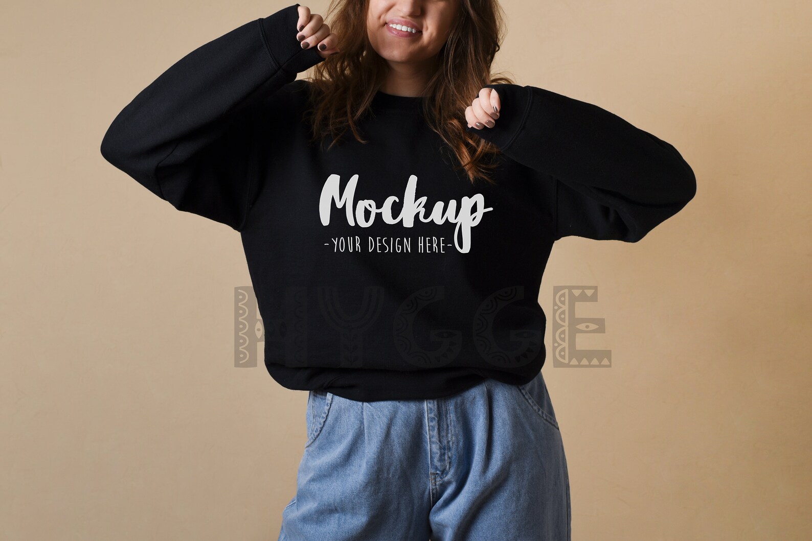 black gildan mockup