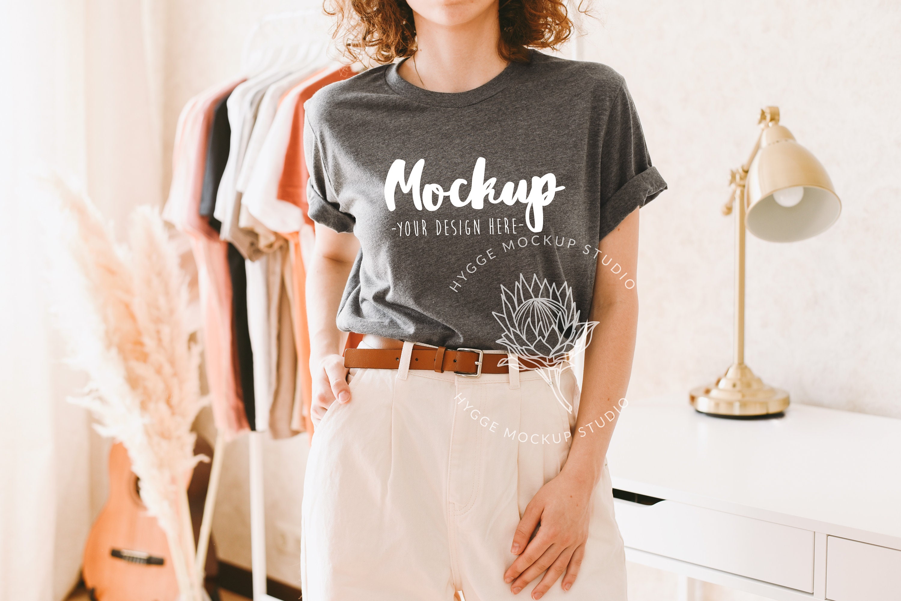 Download Fall T-shirt Mockup Deep Heather Bella Canvas 3001 Basic ...