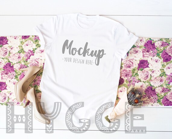 Bella Canvas 3001 White Mockup Unisex T Shirt Mockup Mock Up Etsy